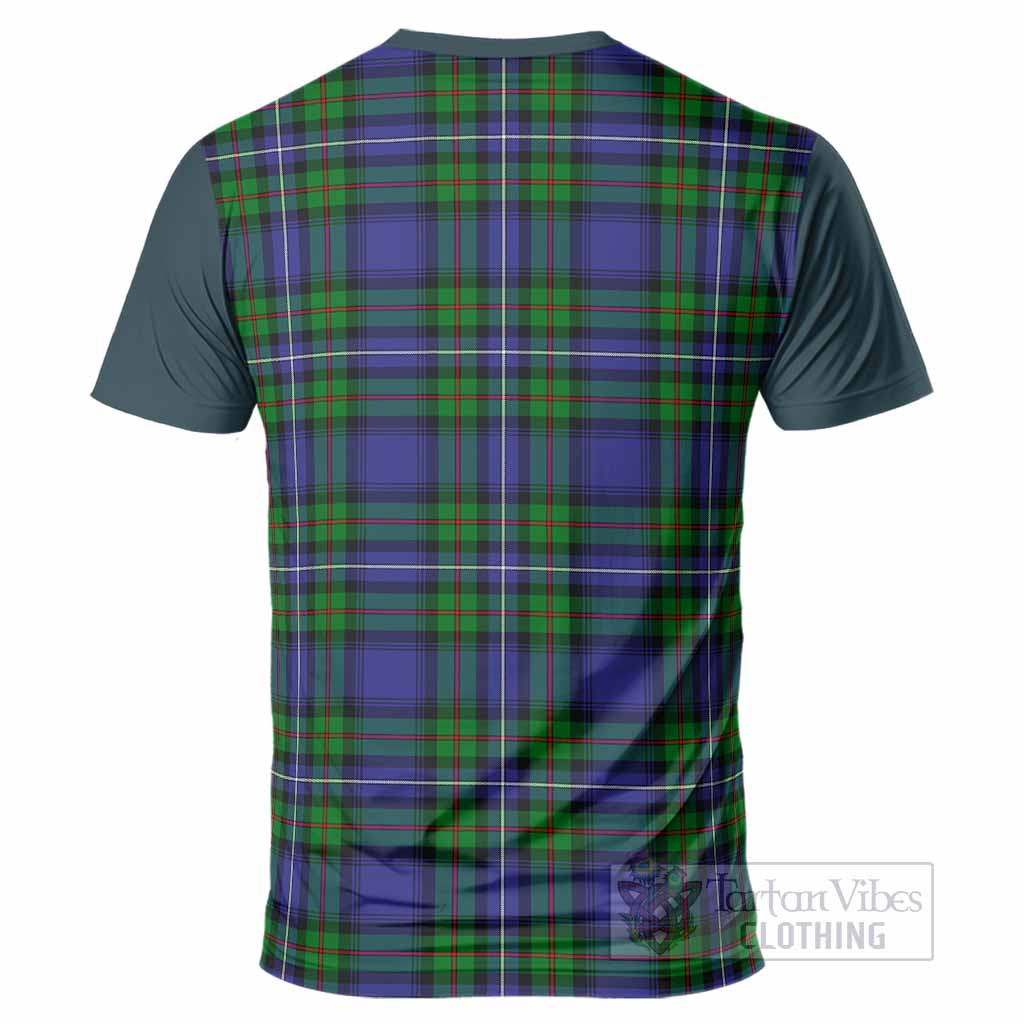 Donnachaidh Tartan Accent T-Shirt with Family Crest