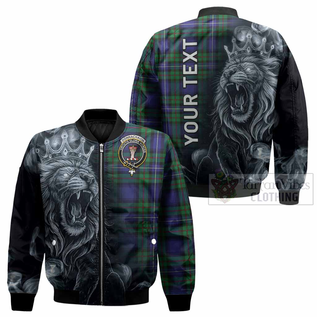 Donnachaidh Tartan Bomber Jacket Roaring Lion Heritage