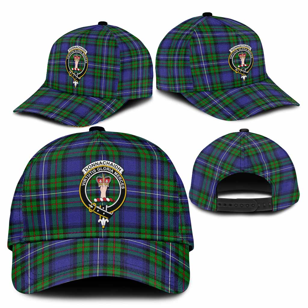 Donnachaidh Tartan Classic Cap with Family Crest