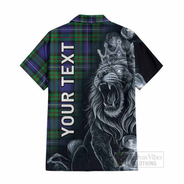 Donnachaidh Tartan Cotton Hawaiian Shirt Roaring Lion Heritage
