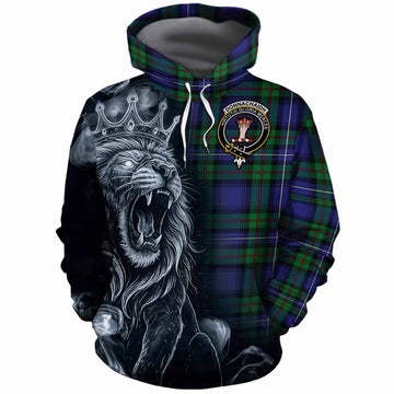 Donnachaidh Tartan Cotton Hoodie Roaring Lion Heritage