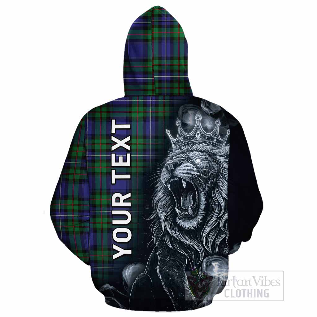 Donnachaidh Tartan Cotton Hoodie Roaring Lion Heritage