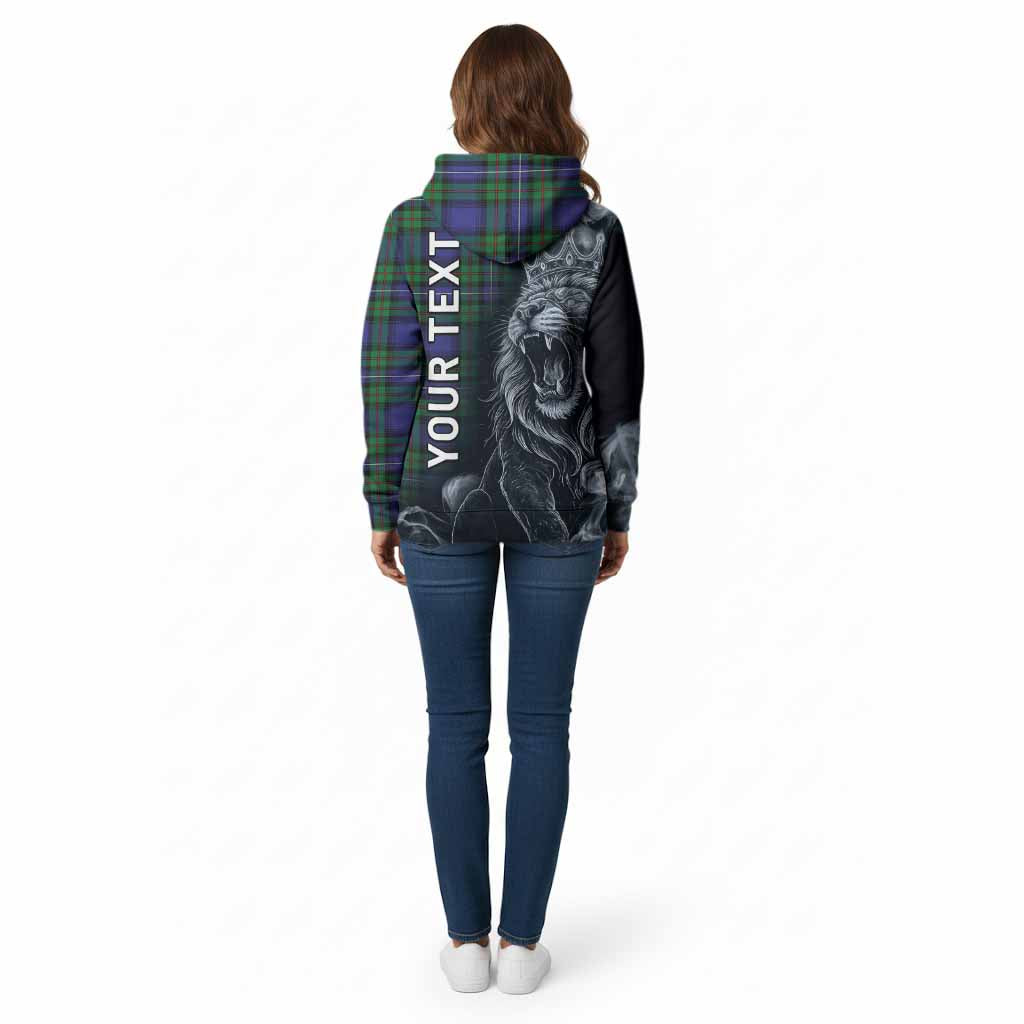 Donnachaidh Tartan Cotton Hoodie Roaring Lion Heritage