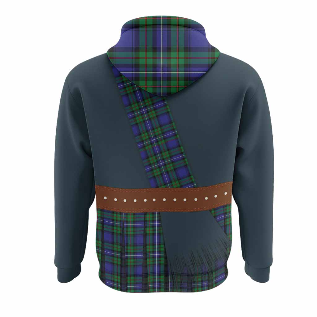 Donnachaidh Tartan Crest Hoodie Kilt Costume Style