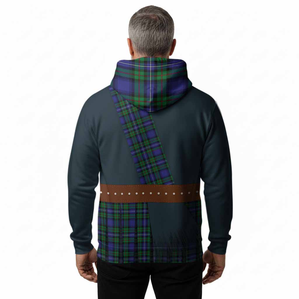 Donnachaidh Tartan Crest Hoodie Kilt Costume Style