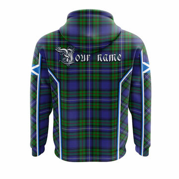 Donnachaidh Tartan Crest Hoodie Scotland Coat of Arm Flag Style