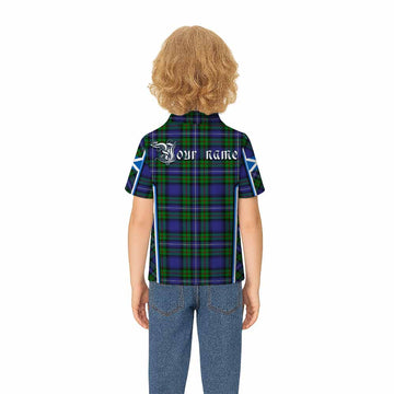 Donnachaidh Tartan Crest Kid Polo Shirt Scotland Coat of Arm Flag Style - Tartan Vibes Clothing