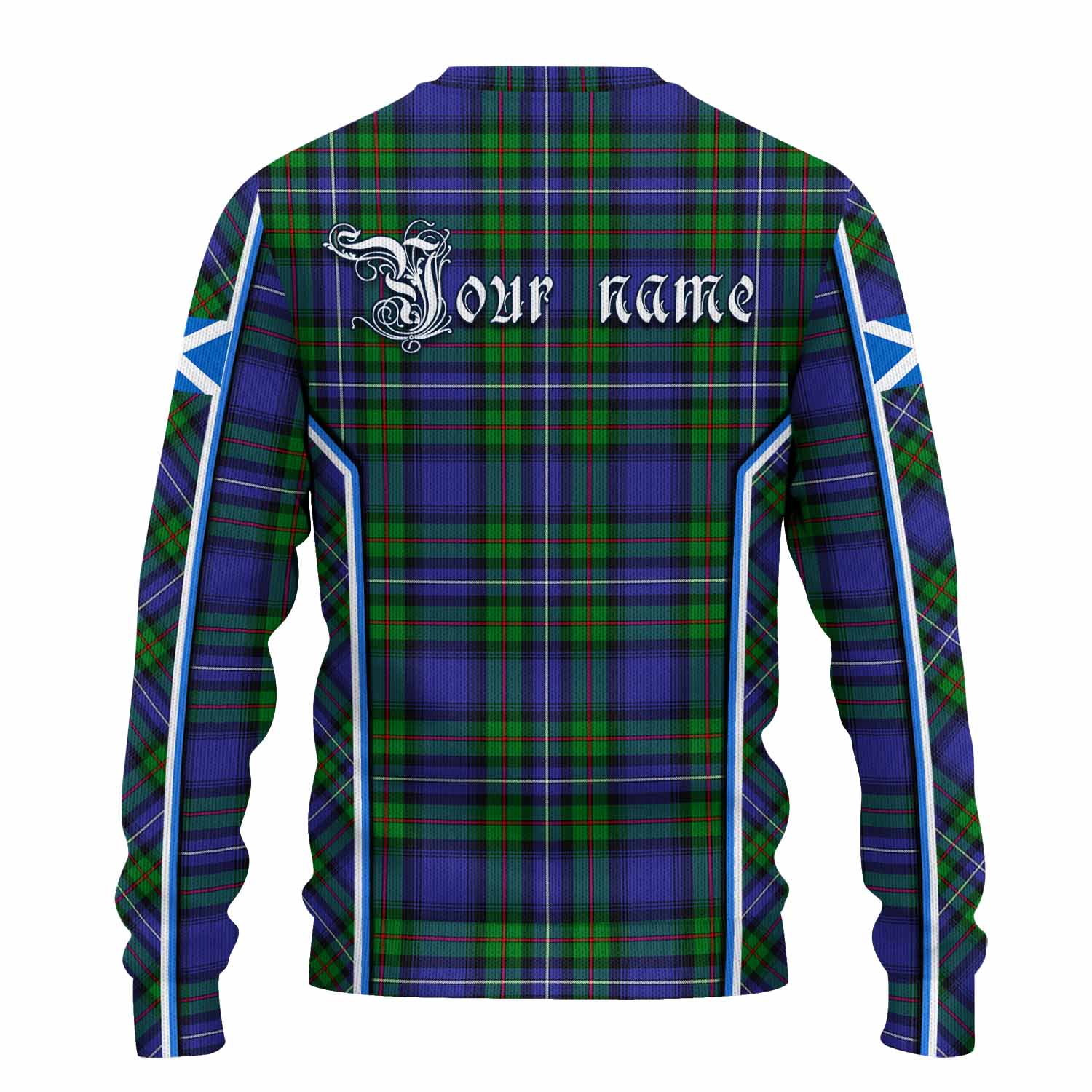 Donnachaidh Tartan Crest Knitted Sweater Scotland Coat of Arm Flag Style - Tartan Vibes Clothing