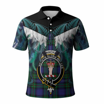 Donnachaidh Tartan Crest Polo Shirt New Zealand Maori Korowai Cloak