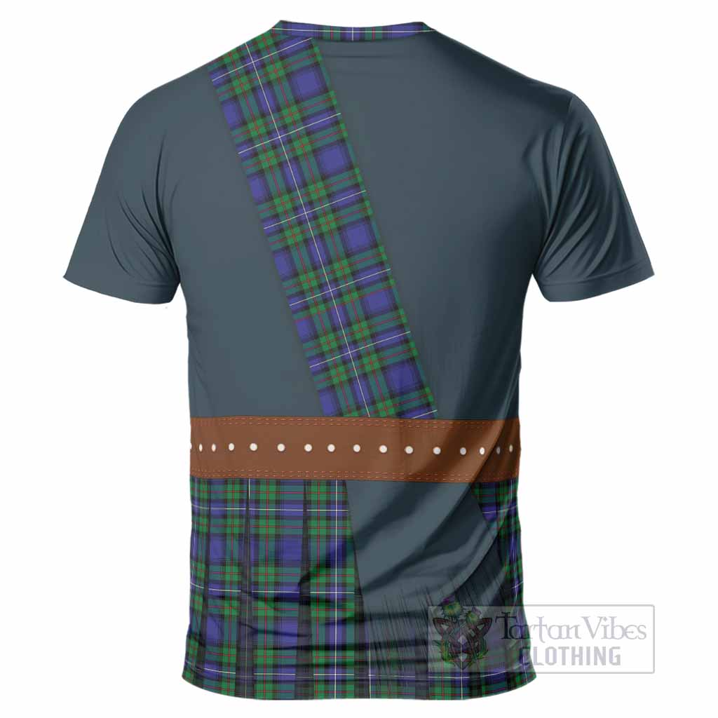 Donnachaidh Tartan Crest T-Shirt Kilt Costume Style