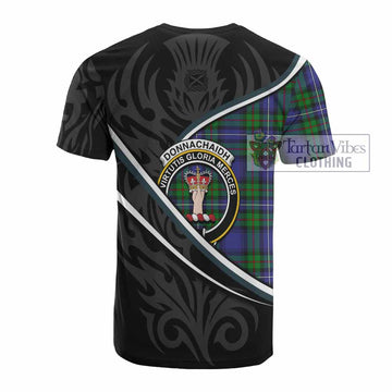 Donnachaidh Tartan Family Crest Cotton T-shirt Celtic Scottish Thistle Floral - Tartan Vibes Clothing
