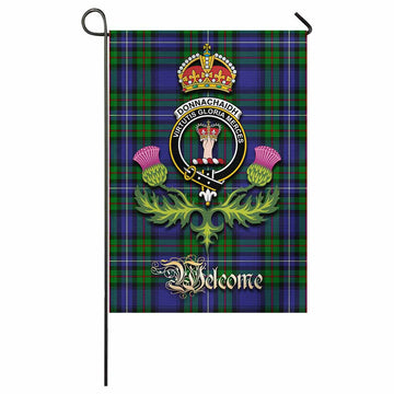 Donnachaidh Tartan Family Crest Garden Flag Royal Thistle Welcome Style