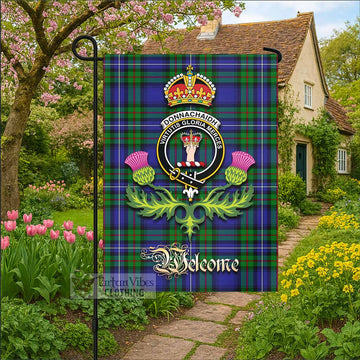 Donnachaidh Tartan Family Crest Garden Flag Royal Thistle Welcome Style