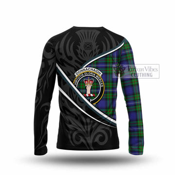 Donnachaidh Tartan Family Crest Long Sleeve T-Shirt Celtic Scottish Thistle Floral - Tartan Vibes Clothing