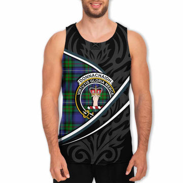 Donnachaidh Tartan Family Crest Men Tank Top Celtic Scottish Thistle Floral