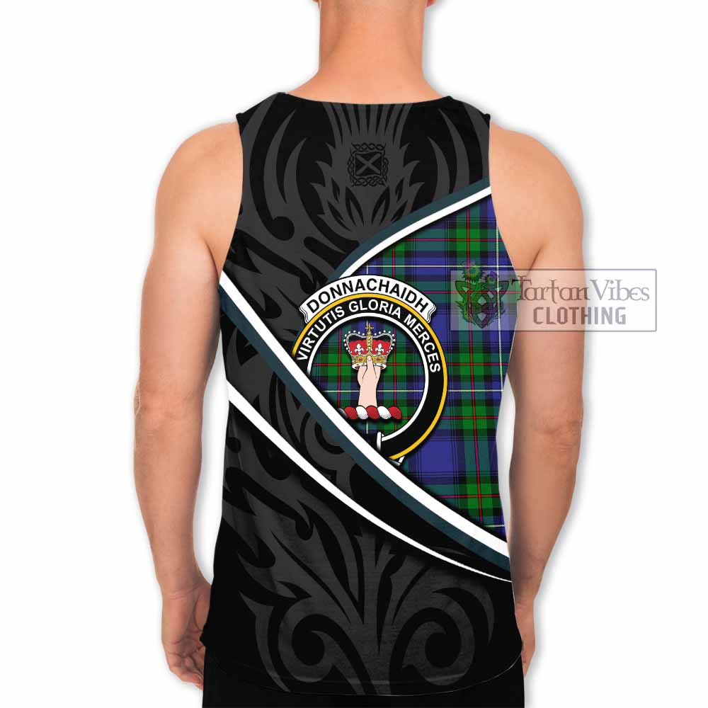 Donnachaidh Tartan Family Crest Men Tank Top Celtic Scottish Thistle Floral - Tartan Vibes Clothing
