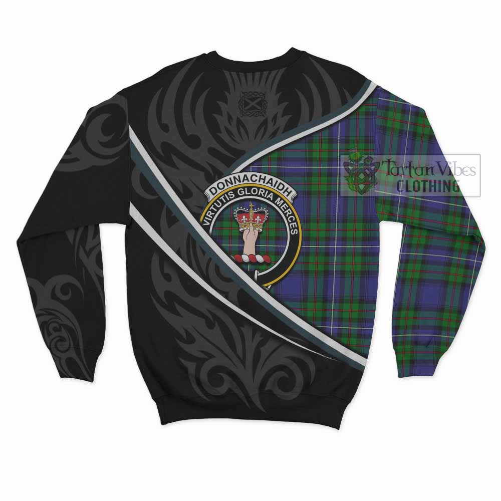 Donnachaidh Tartan Family Crest Sweatshirt Celtic Scottish Thistle Floral - Tartan Vibes Clothing
