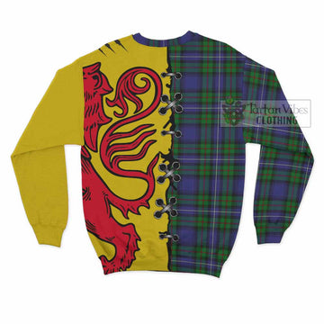 Donnachaidh Tartan Family Crest Sweatshirt Lion Rampant Honor