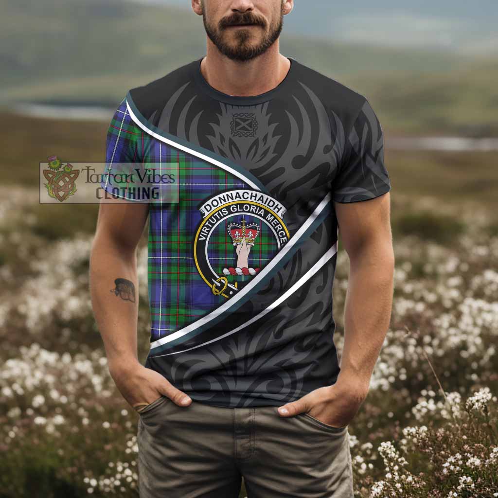 Donnachaidh Tartan Family Crest T-shirt Celtic Scottish Thistle Floral - Tartan Vibes Clothing