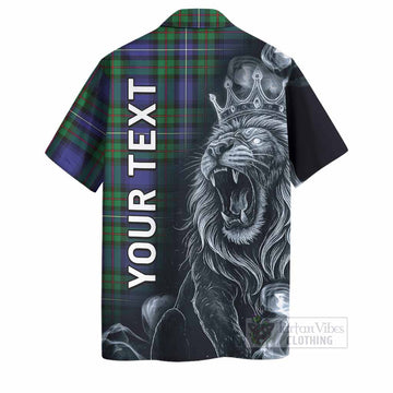 Donnachaidh Tartan Hawaiian Shirt Roaring Lion Heritage