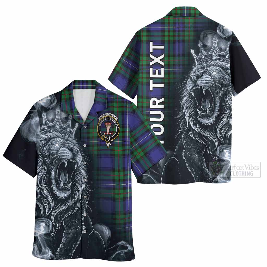Donnachaidh Tartan Hawaiian Shirt Roaring Lion Heritage
