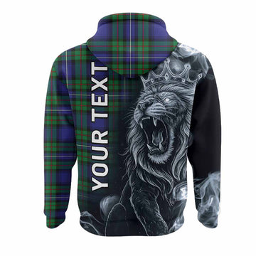 Donnachaidh Tartan Hoodie Roaring Lion Heritage