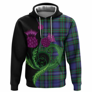 Donnachaidh Tartan Hoodie Traditional Scottish Thistle
