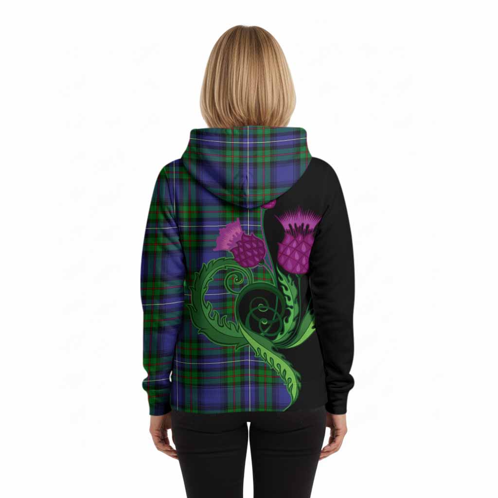 Donnachaidh Tartan Hoodie Traditional Scottish Thistle