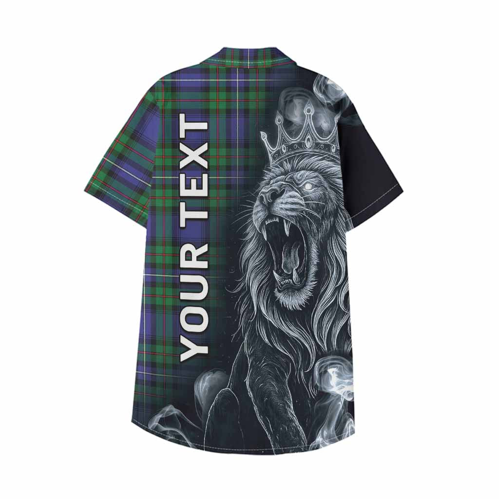 Donnachaidh Tartan Kid Hawaiian Shirt Roaring Lion Heritage