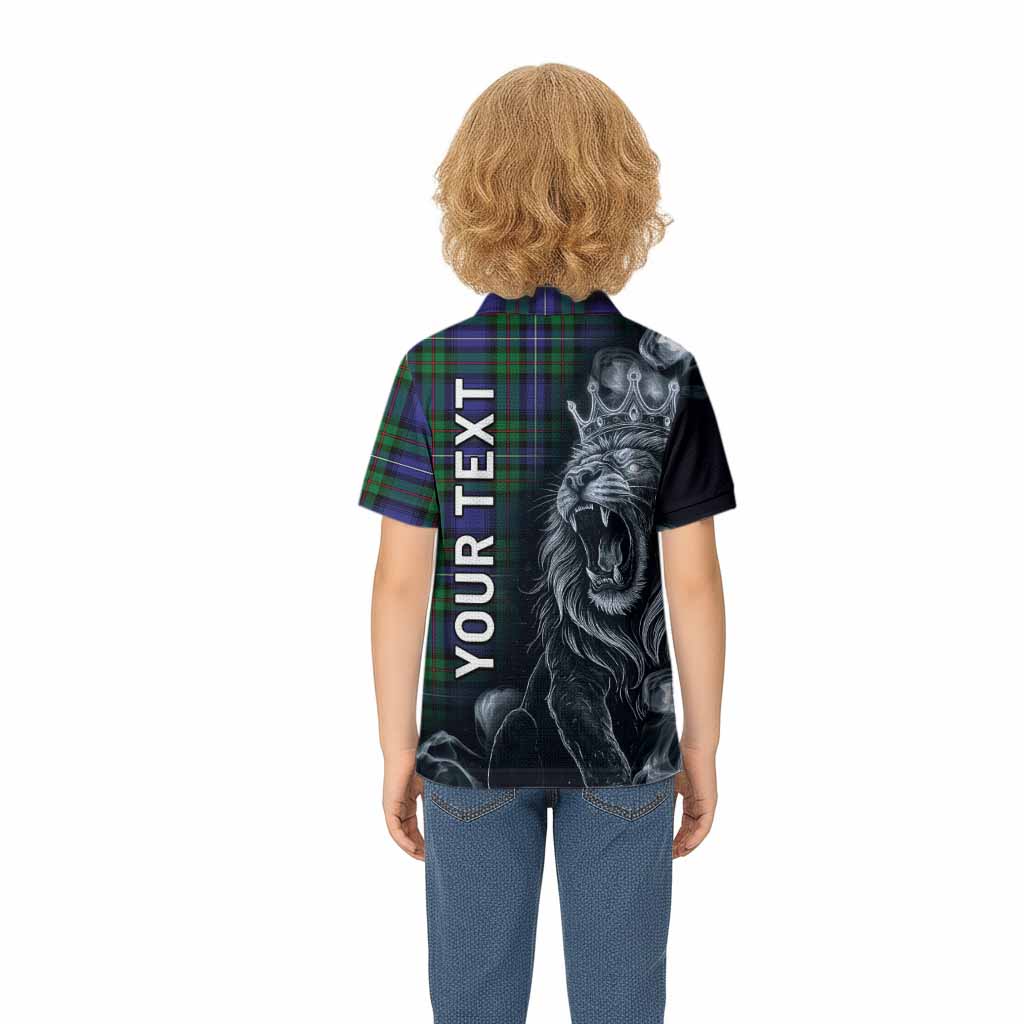 Donnachaidh Tartan Kid Polo Shirt Roaring Lion Heritage