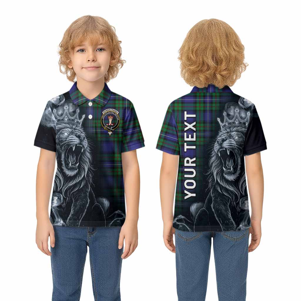 Donnachaidh Tartan Kid Polo Shirt Roaring Lion Heritage