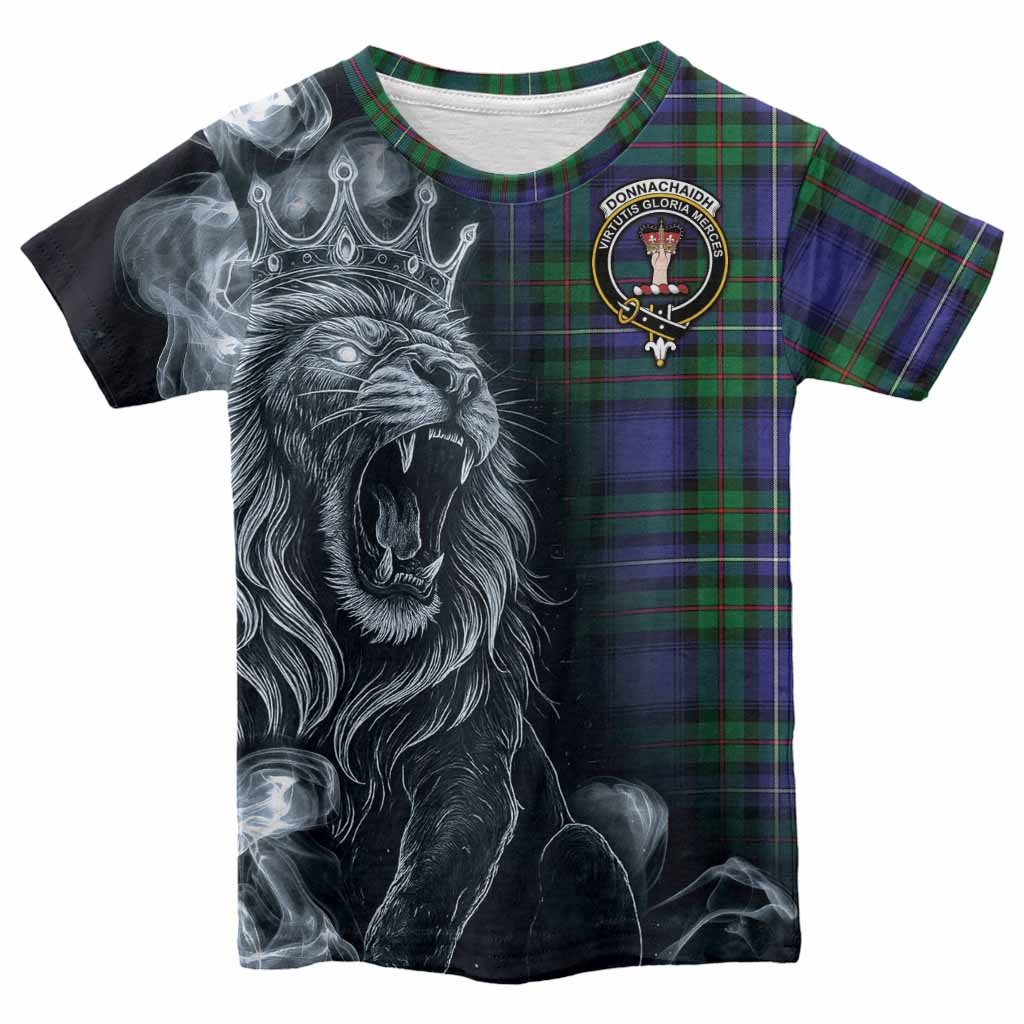 Donnachaidh Tartan Kid T-shirt Roaring Lion Heritage