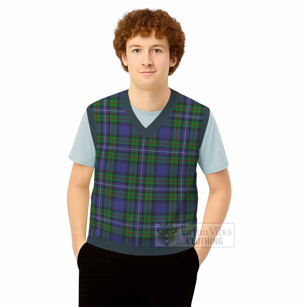 Donnachaidh Tartan Knitted V-Neck Vest - Tartan Vibes Clothing