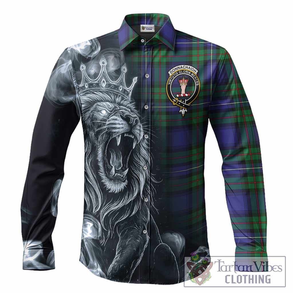 Donnachaidh Tartan Long Sleeve Button Shirts Roaring Lion Heritage