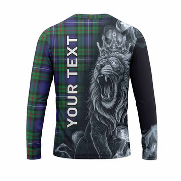 Donnachaidh Tartan Long Sleeve T-Shirt Roaring Lion Heritage