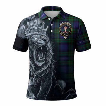 Donnachaidh Tartan Polo Shirt Roaring Lion Heritage