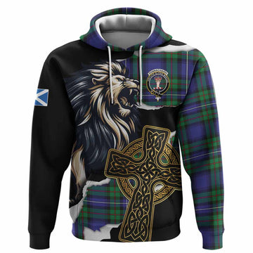 Donnachaidh Tartan Scottish Hoodie Lion Celtic Heritage