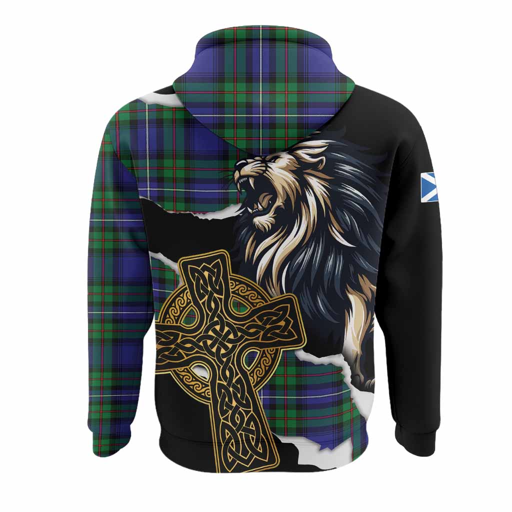 Donnachaidh Tartan Scottish Hoodie Lion Celtic Heritage