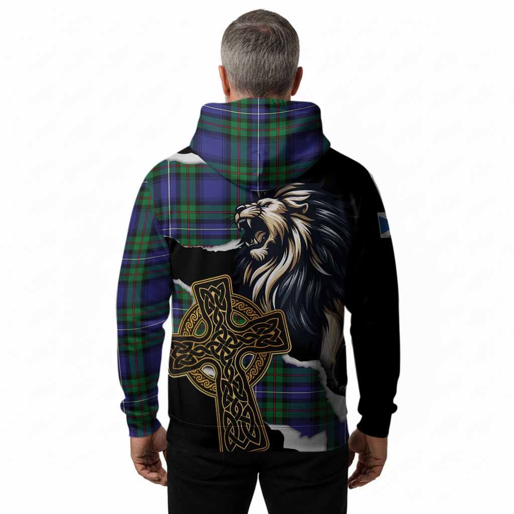 Donnachaidh Tartan Scottish Hoodie Lion Celtic Heritage