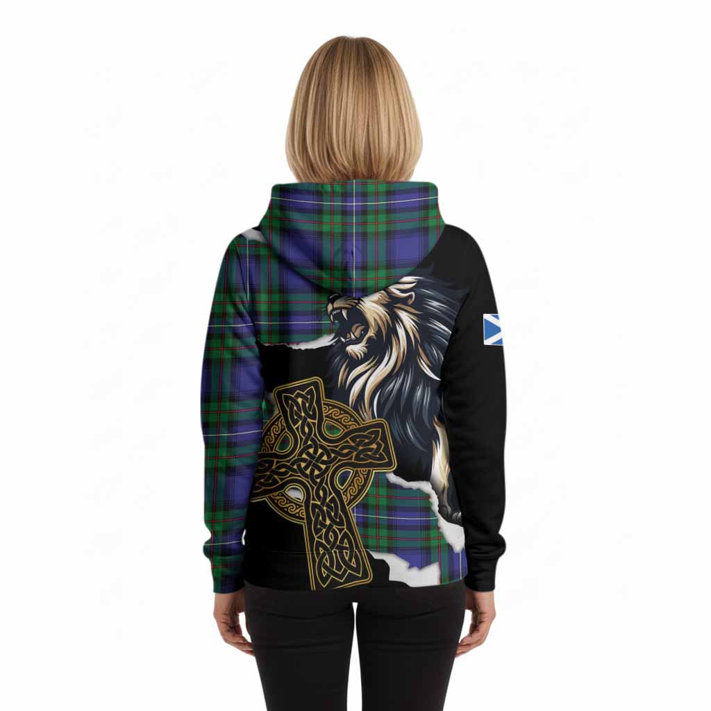 Donnachaidh Tartan Scottish Hoodie Lion Celtic Heritage