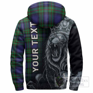 Donnachaidh Tartan Sherpa Hoodie Roaring Lion Heritage
