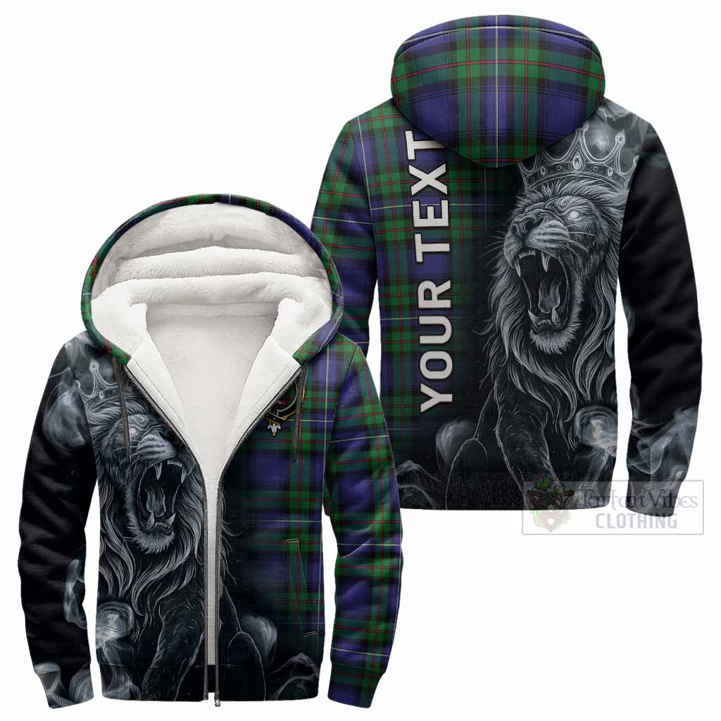 Donnachaidh Tartan Sherpa Hoodie Roaring Lion Heritage