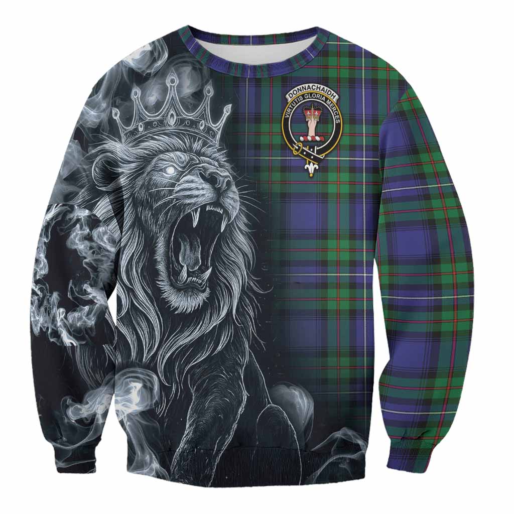 Donnachaidh Tartan Sweatshirt Roaring Lion Heritage