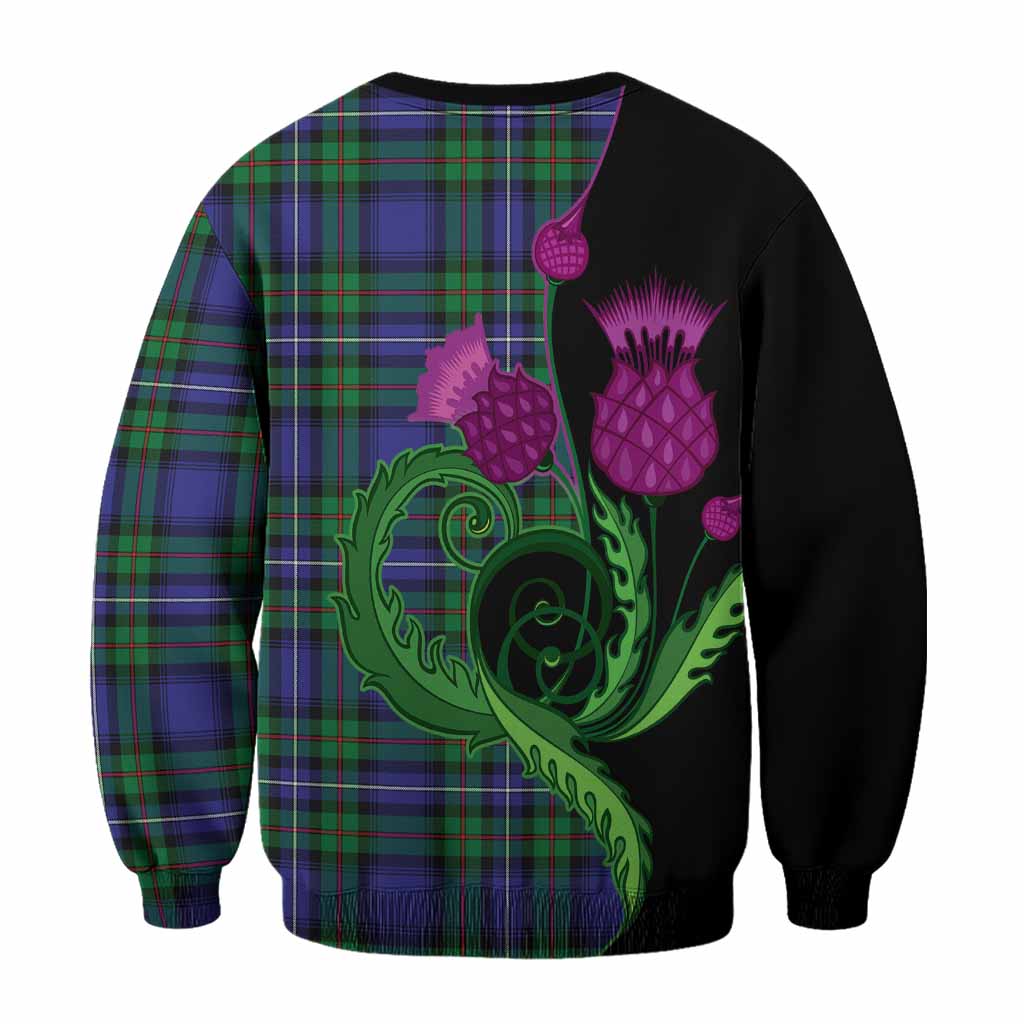 Donnachaidh Tartan Sweatshirt Traditional Scottish Thistle