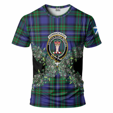 Donnachaidh Tartan T-Shirt Thistle Scottish Spirit