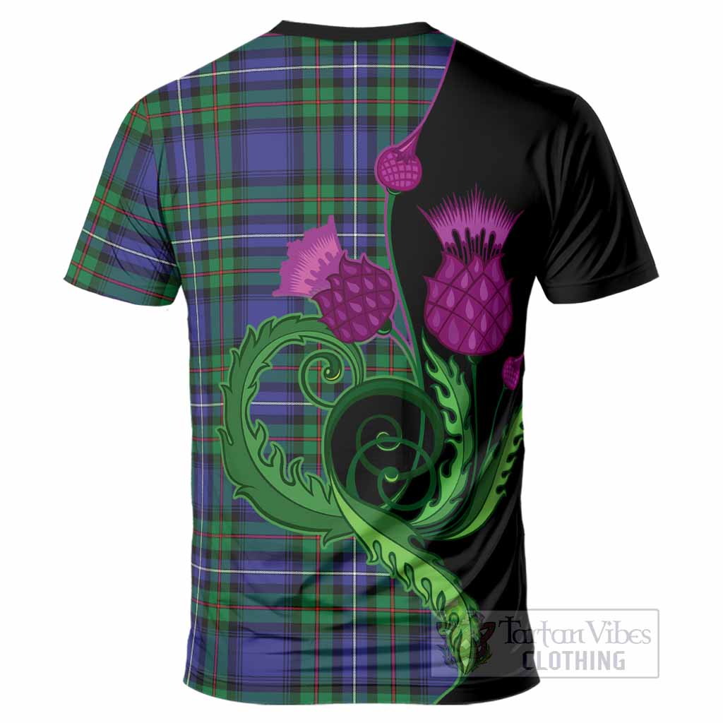 Donnachaidh Tartan T-Shirt Traditional Scottish Thistle