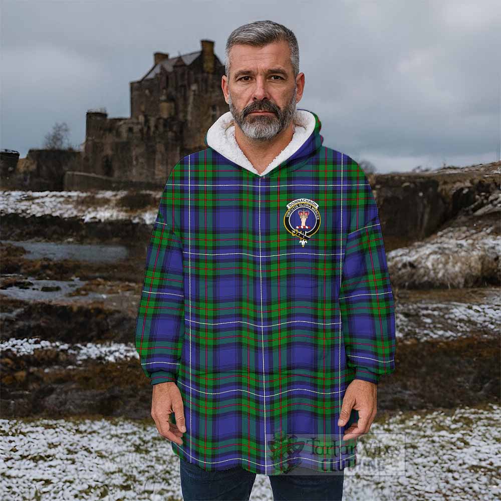 Donnachaidh Tartan Wearable Blanket with Family Crest - Tartan Vibes Clothing