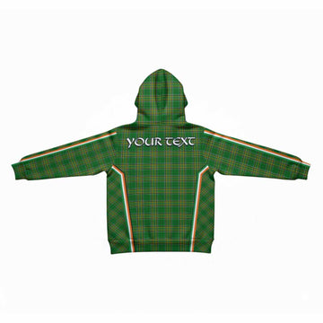 Donnellan Irish Clan Coat of Arm Tartan Kid Hoodie Flag Style