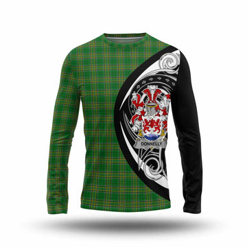 Tartan Vibes Clothing Donnelly Irish Clan Long Sleeve T-Shirt Celtic Circle Style