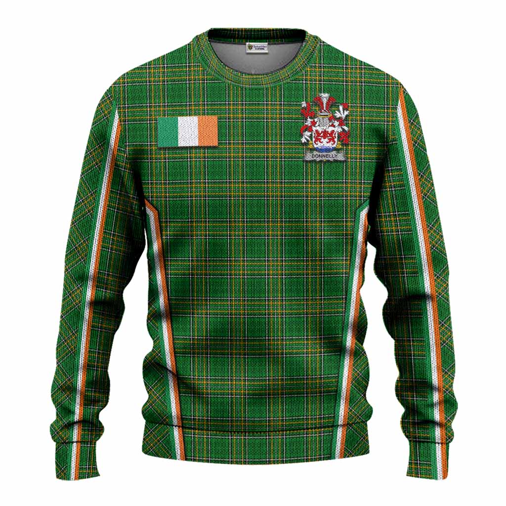 Donnelly Irish Clan Coat of Arm Tartan Knitted Sweater Flag Style